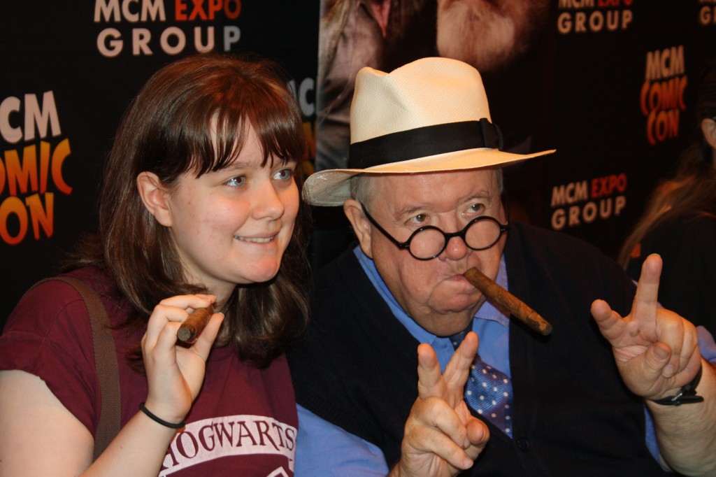 Dr Who's Ian McNeice was striking a pose with his fans. (Photo: Lisa-Marie Burrows)