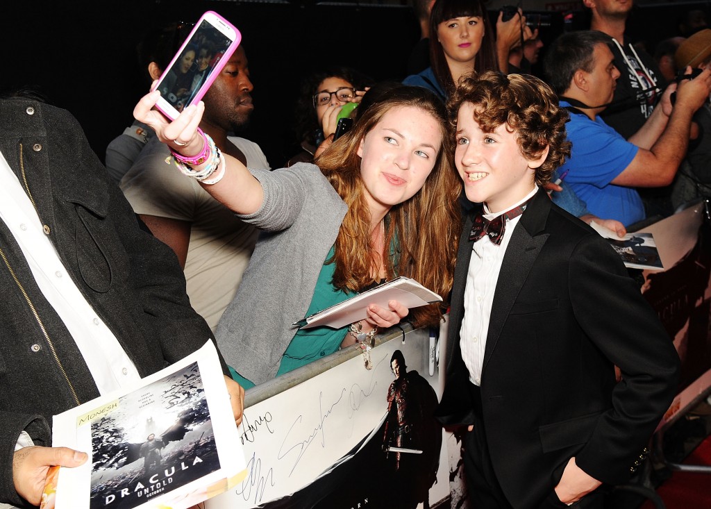  Art Parkinson attends the UK premiere of Dracula Untold at Odeon West End (Photo by Dave J Hogan/Getty Images for Universal Pictures) 