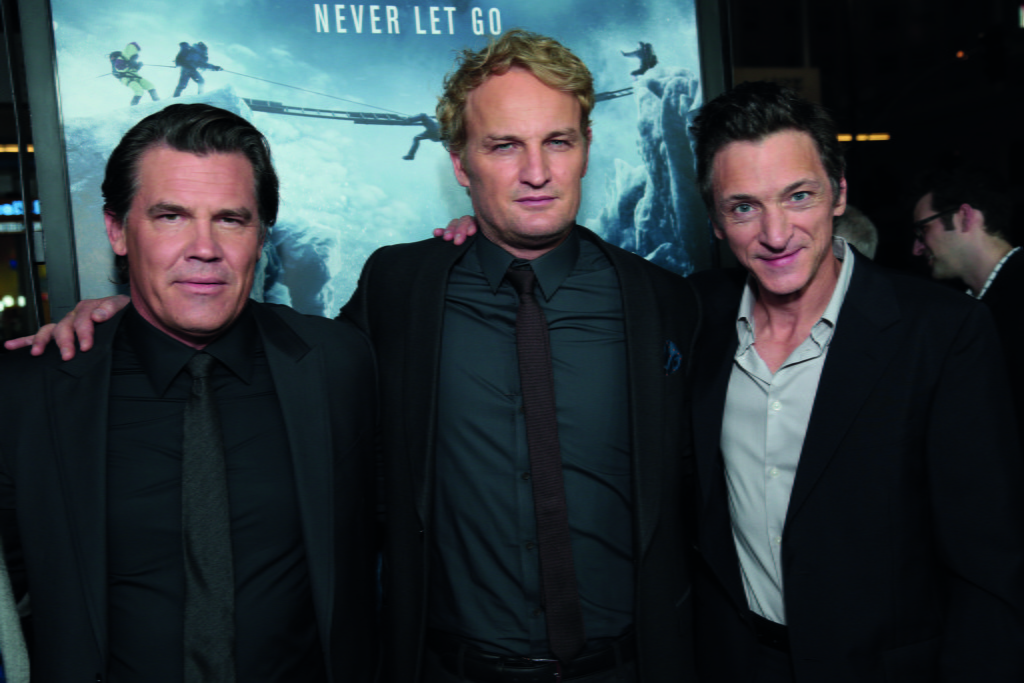 Josh Brolin, Jason Clarke and John Hawkes pose as Universal Pictures presents the American Premiere of "Everest" on Wednesday, September 9, 2015 in Hollywood, California. (Photo: Alex J. Berliner/ABImages)